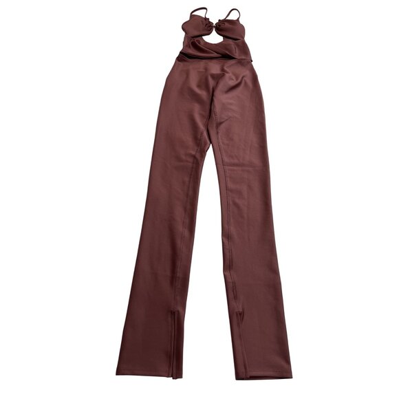 ALO Yoga Airlift A-List Onesie in Burgundy Truffle